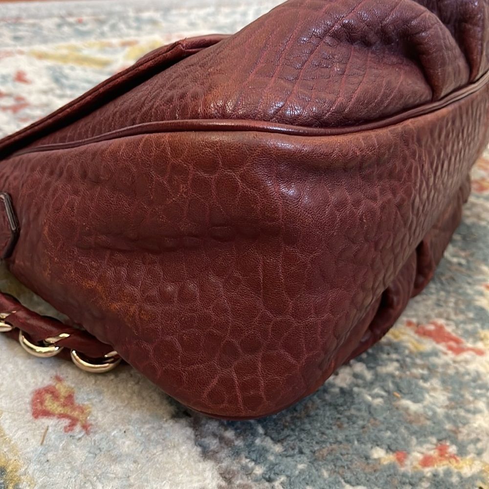 Fendi Mia Flap Bag Burgundy GHW - Picture 6 of 10